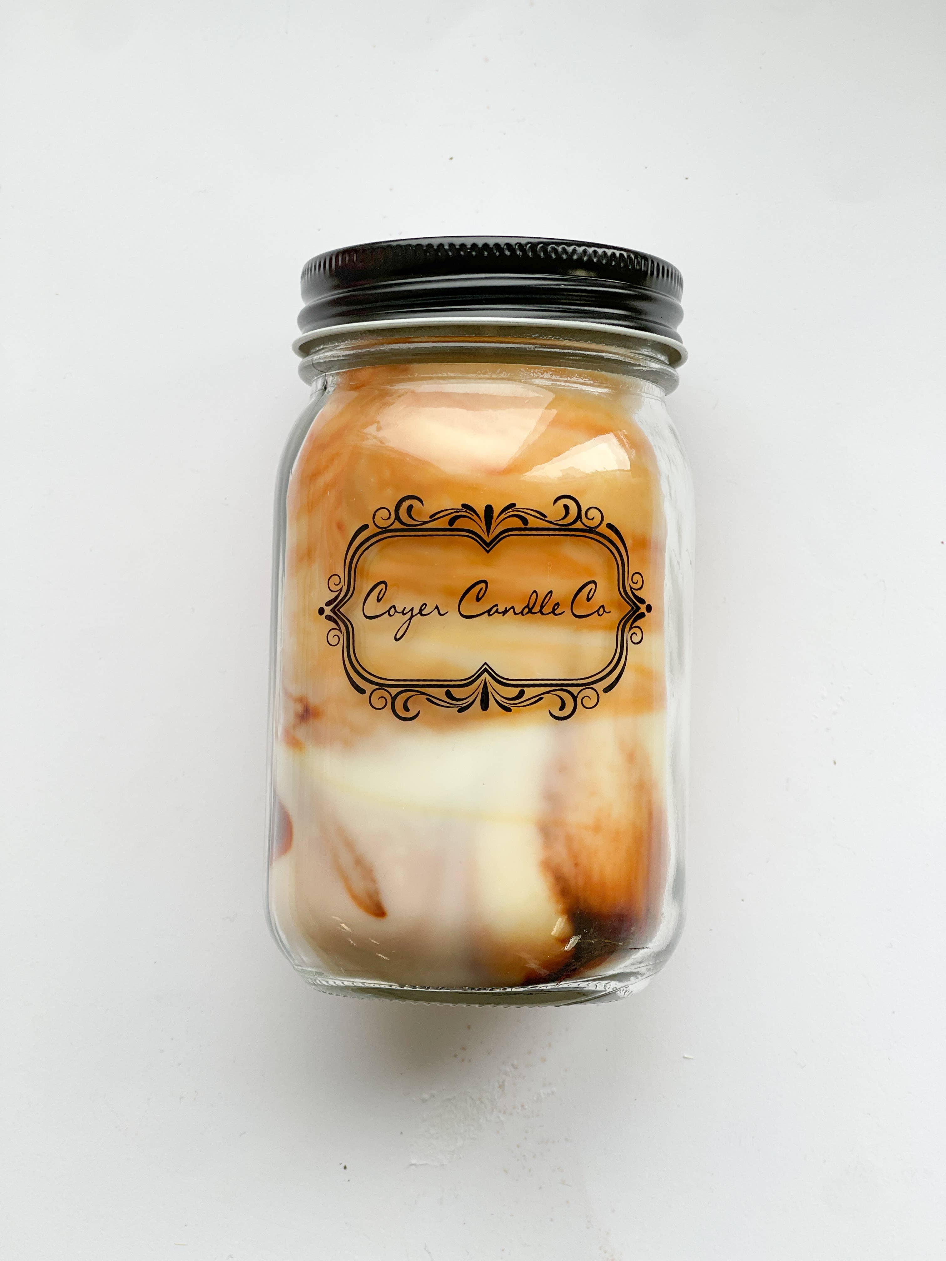 16 oz. Pint Mason Jar Candles - Summer Collection: Add barcode to warning label / Beach Day