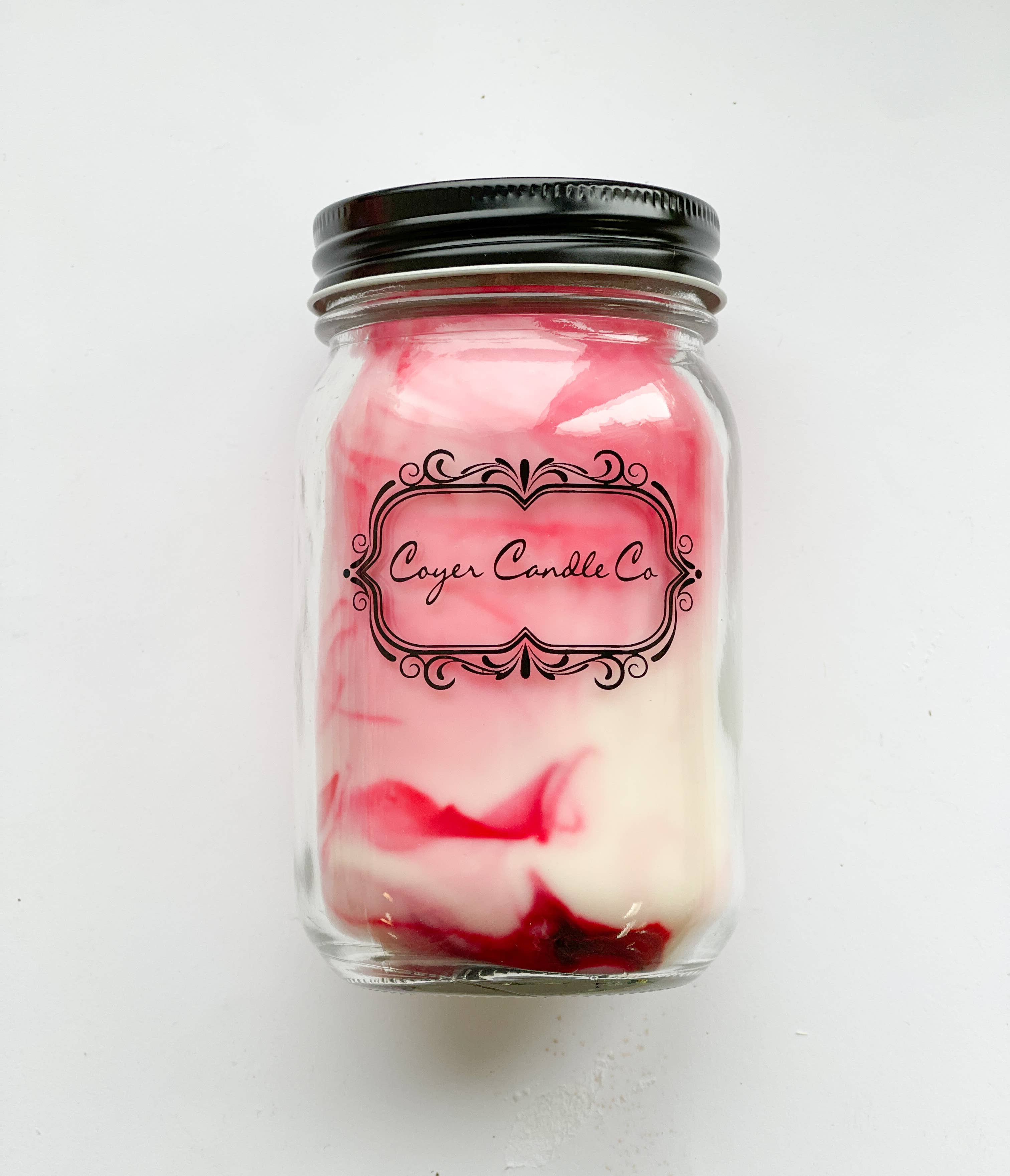 16 oz. Pint Mason Jar Candles - Summer Collection: Add barcode to warning label / Beach Day