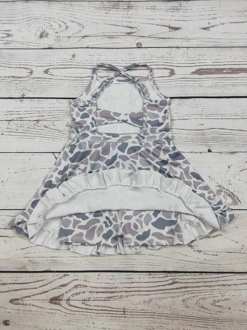 Baby Girls Camouflage Printed Athletic Dresses: 6-7T