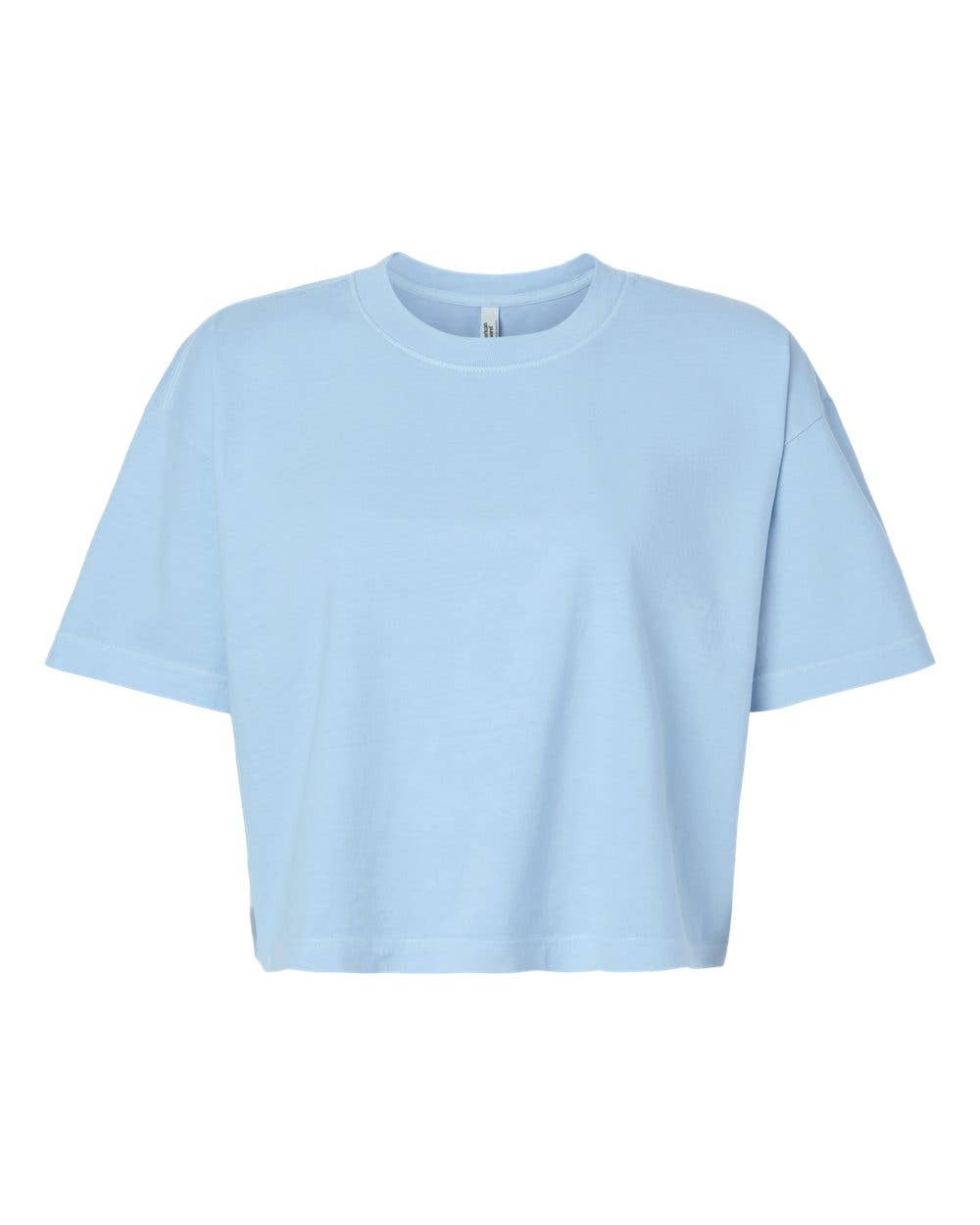 Women's Garment-Dyed Heavyweight Cropped Tee | AA 1302GD: Faded Powder Pink / M