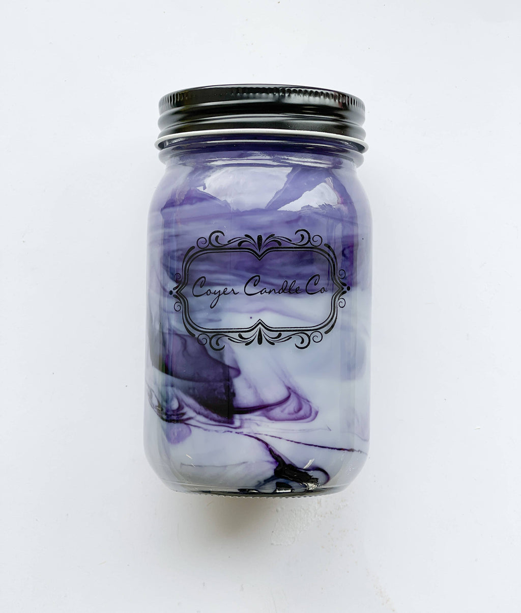 16 oz. Pint Mason Jar Candles - Summer Collection: Add barcode to warning label / Beach Day
