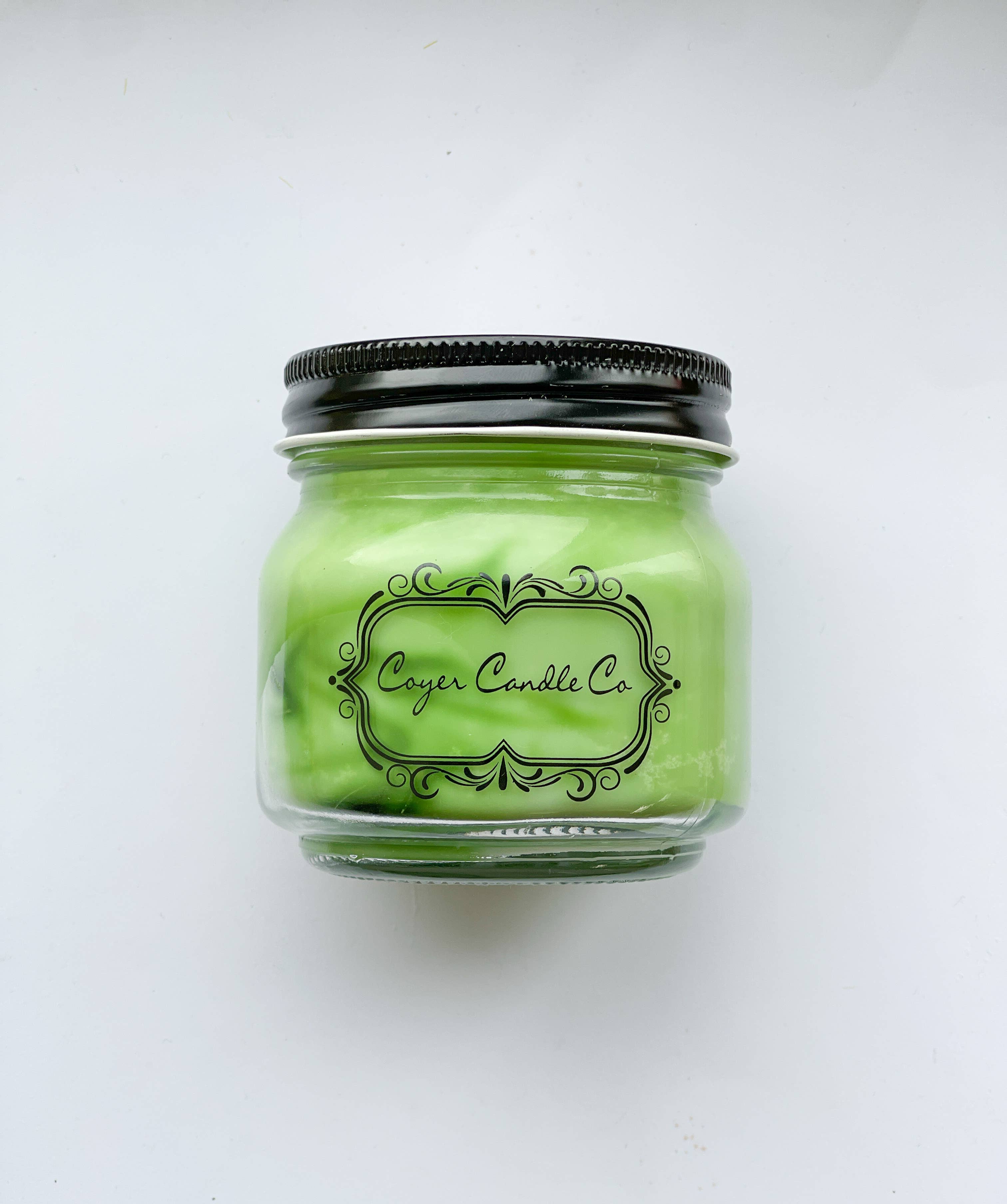8 oz. Mason Jar Candles - Summer Collection: Need barcode added to warning label / Beach Day