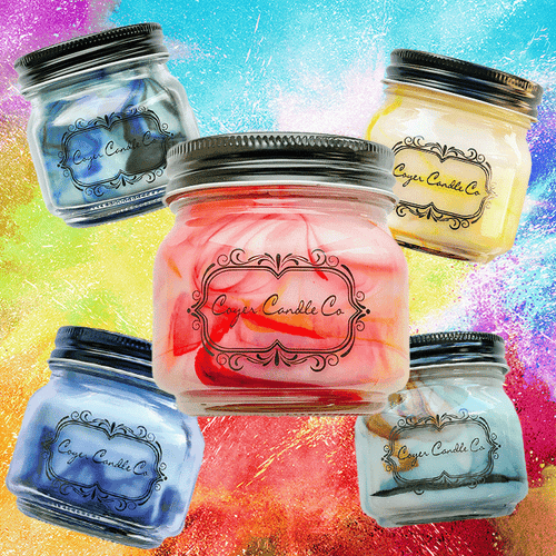 8 oz. Mason Jar Candles - Signature Collection: Add barcode to warning label / Pecans 'n Maple Syrup
