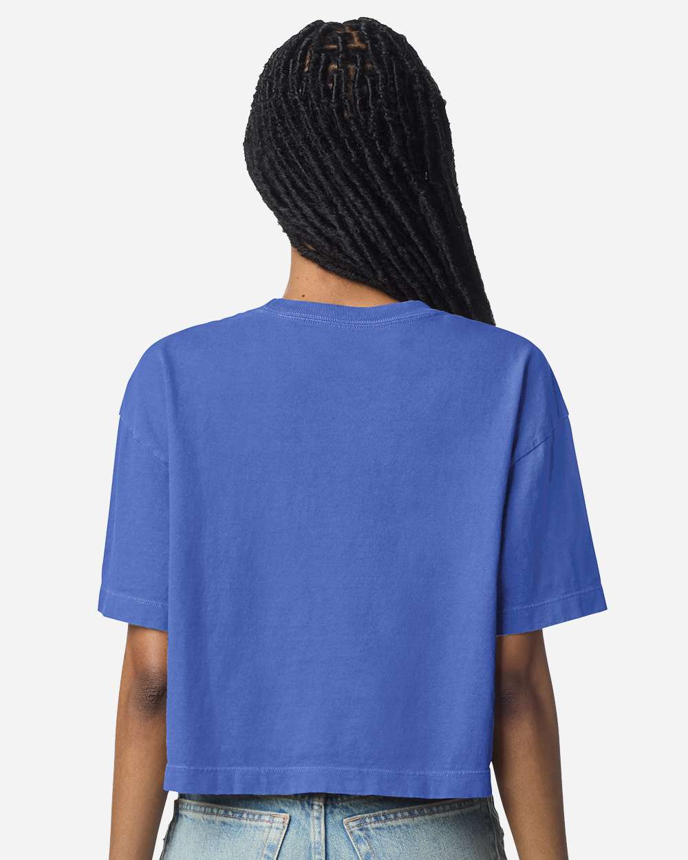 Women's Garment-Dyed Heavyweight Cropped Tee | AA 1302GD: Faded Powder Pink / M