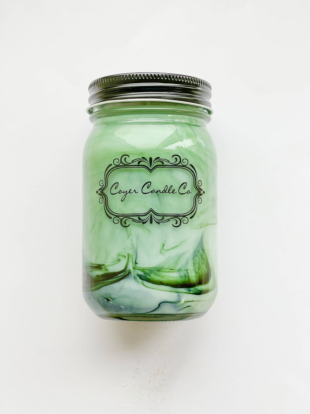 16 oz. Pint Mason Jar Candles - Summer Collection: Add barcode to warning label / Beachglass