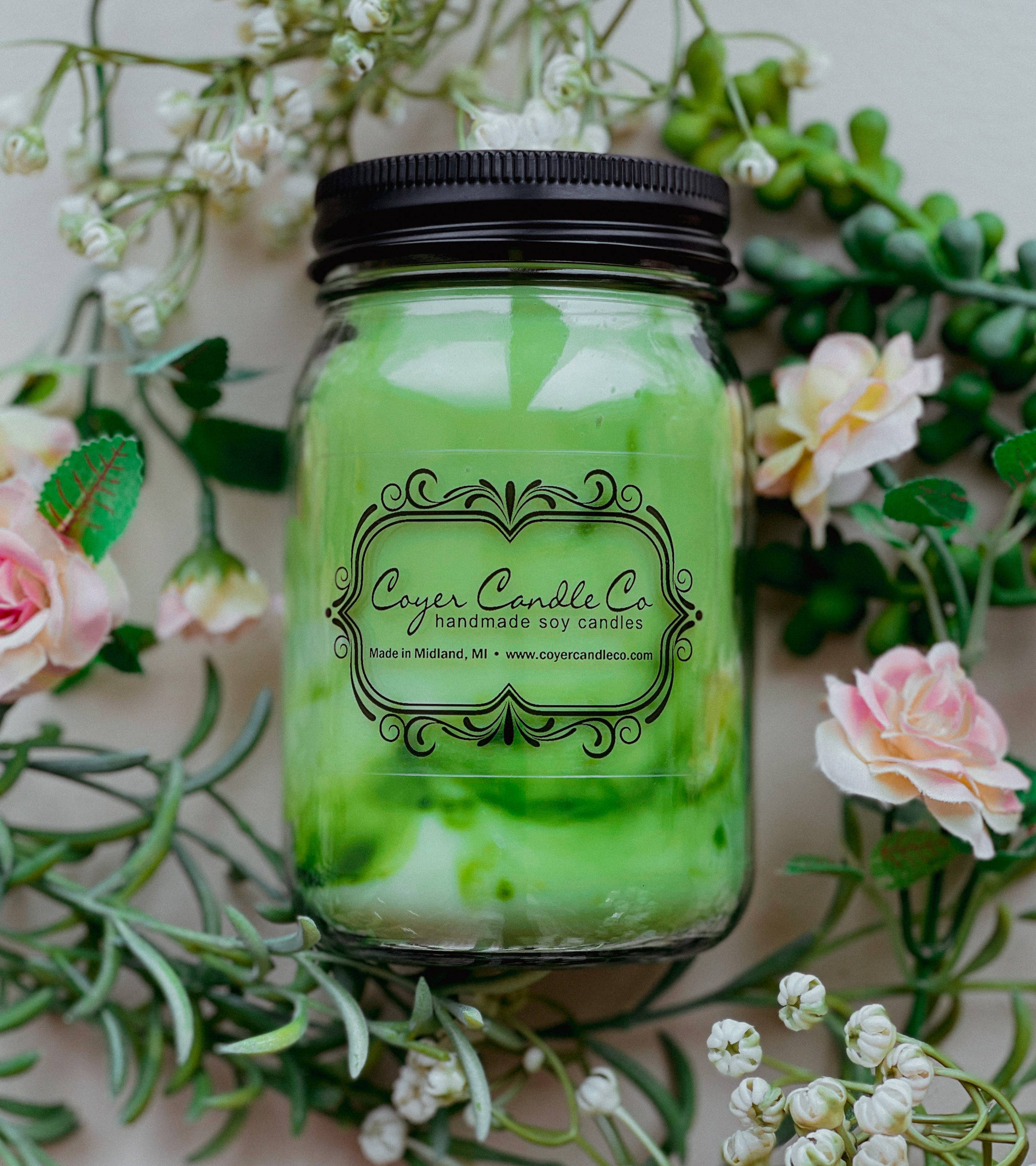 16 oz. Pint Mason Jar Candles - Summer Collection: Add barcode to warning label / Strawberries + Cupcakes
