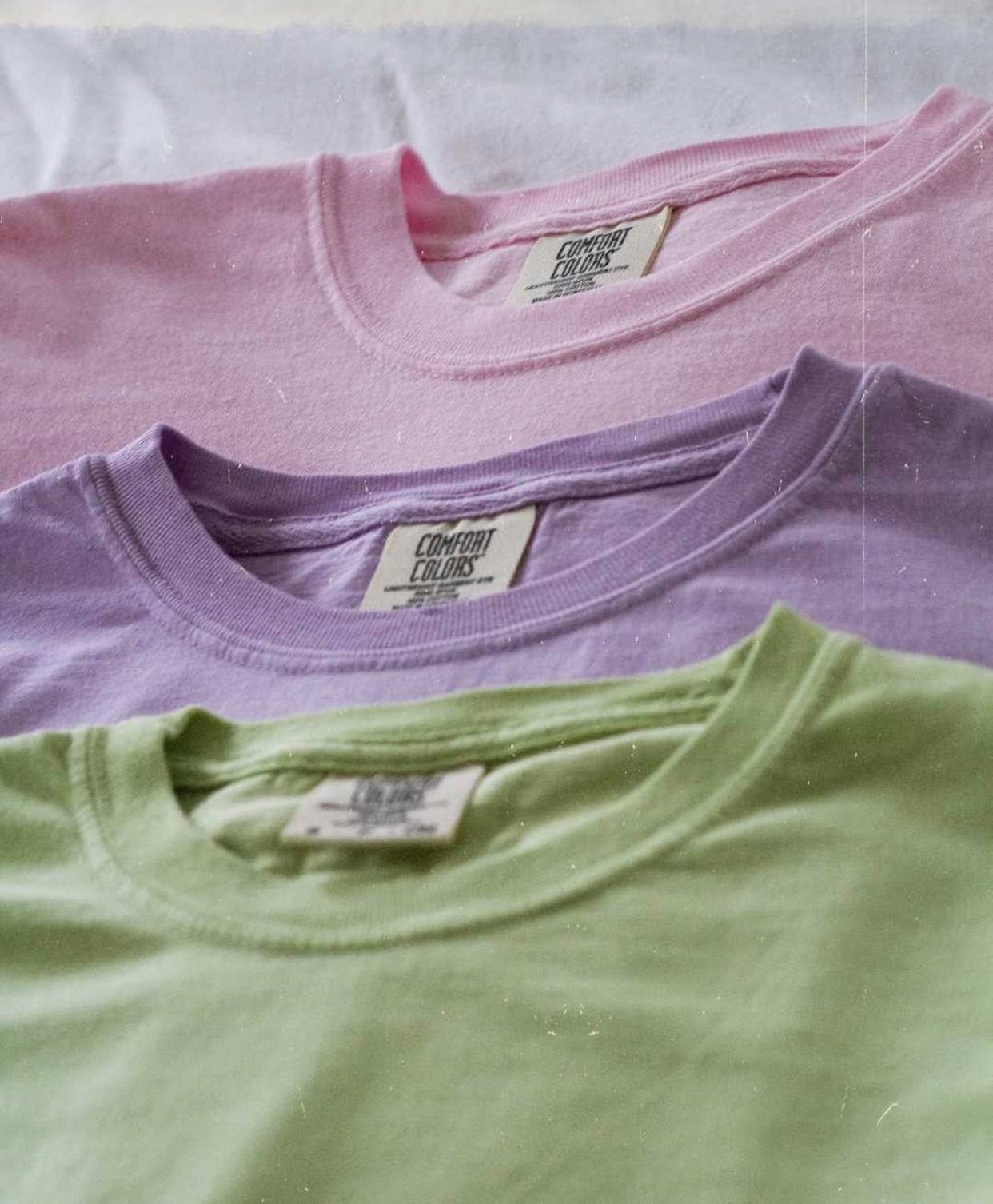 Comfort Colors Shirts, Unisex Heavyweight Tees, LIGHT Colors: Blossom / 2XL
