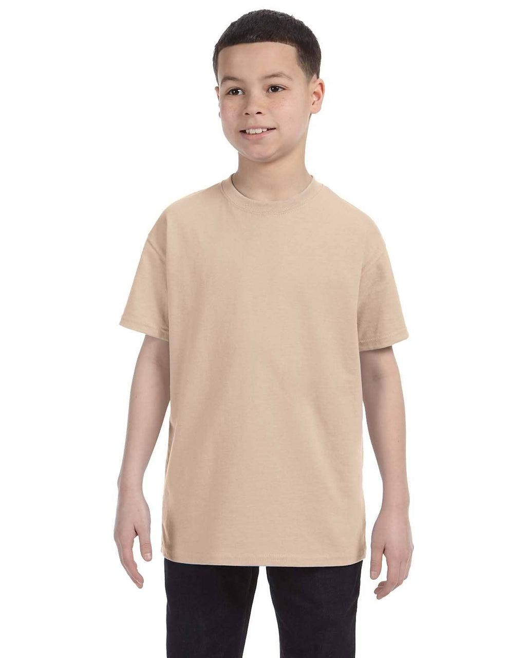 Gildan Youth Heavy Cotton Blank T-Shirt | Kids T Shirt 5000B: LIGHT PINK / S