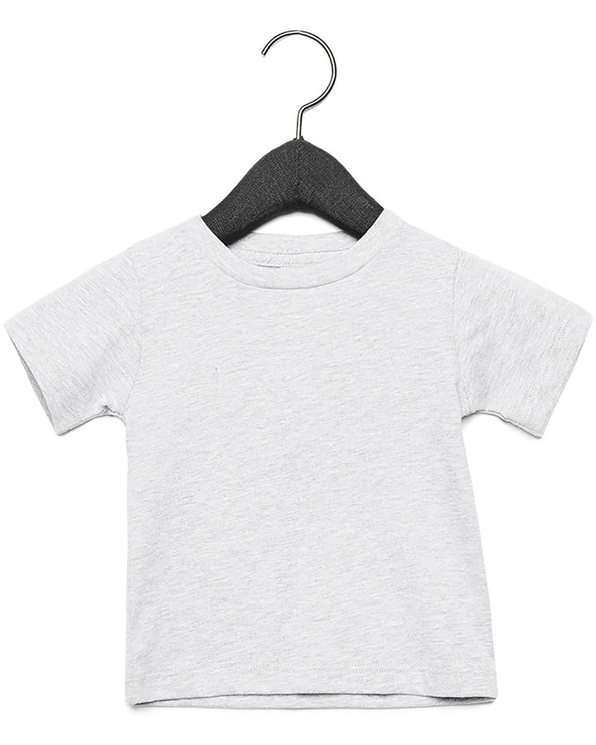 Bella Canvas Infant Jersey Short Sleeve Blank T-Shirt 3001B: ATHLETIC HEATHER / 12-18MOS