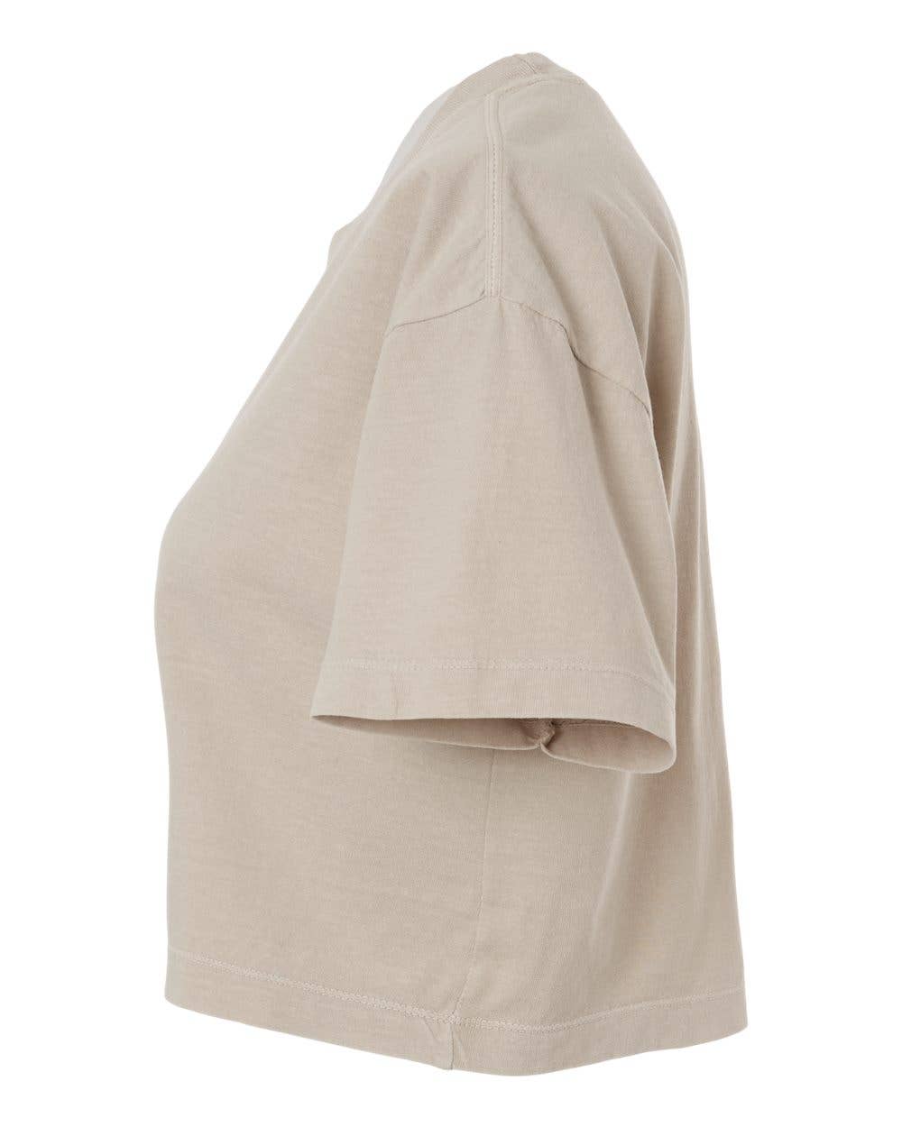 Women's Garment-Dyed Heavyweight Cropped Tee | AA 1302GD: Faded Powder Pink / M