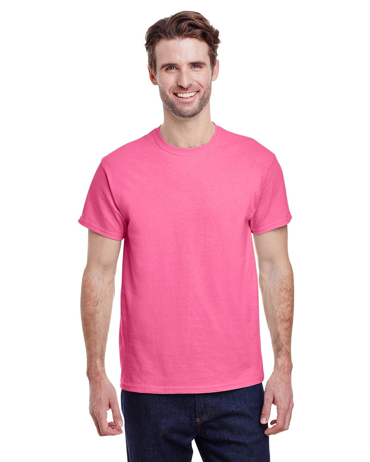 Gildan Adult Heavy Cotton Blank T-Shirt | 5000: LIGHT PINK / XL
