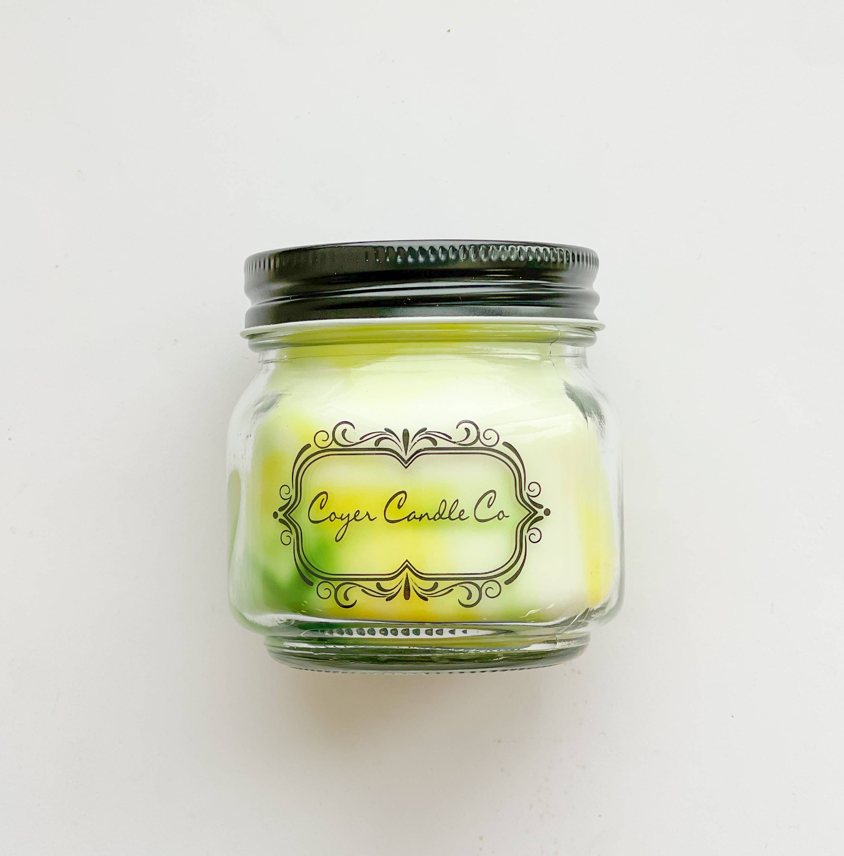 8 oz. Mason Jar Candles - Summer Collection: Need barcode added to warning label / Beach Day