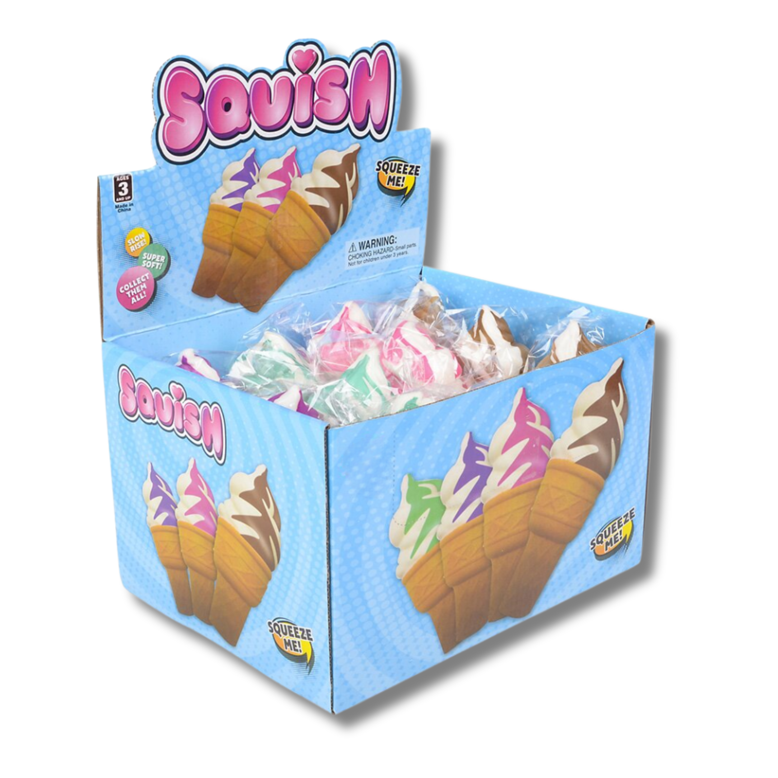 Ice Cream Squishy Squeeze Fidget Kids Toy- Assorted