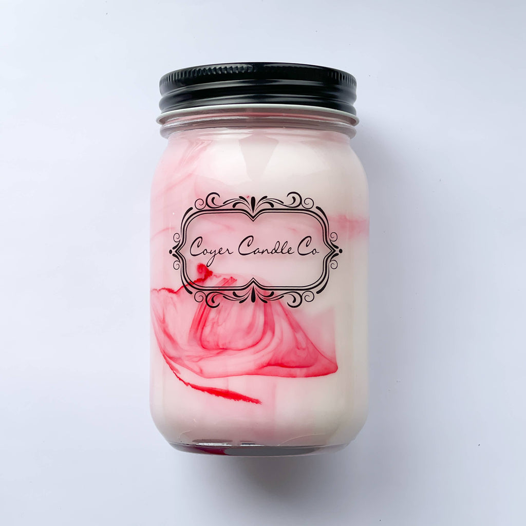 16 oz. Pint Mason Jar Candles - Summer Collection: Add barcode to warning label / Beach Day