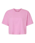Women's Garment-Dyed Heavyweight Cropped Tee | AA 1302GD: Faded Powder Pink / M