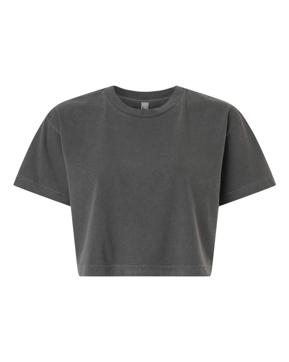 Women's Garment-Dyed Heavyweight Cropped Tee | AA 1302GD: Faded Powder Pink / M