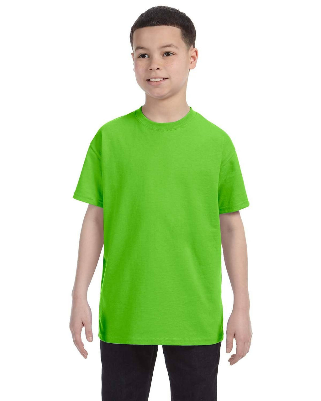 Gildan Youth Heavy Cotton Blank T-Shirt | Kids T Shirt 5000B: LIGHT PINK / XL