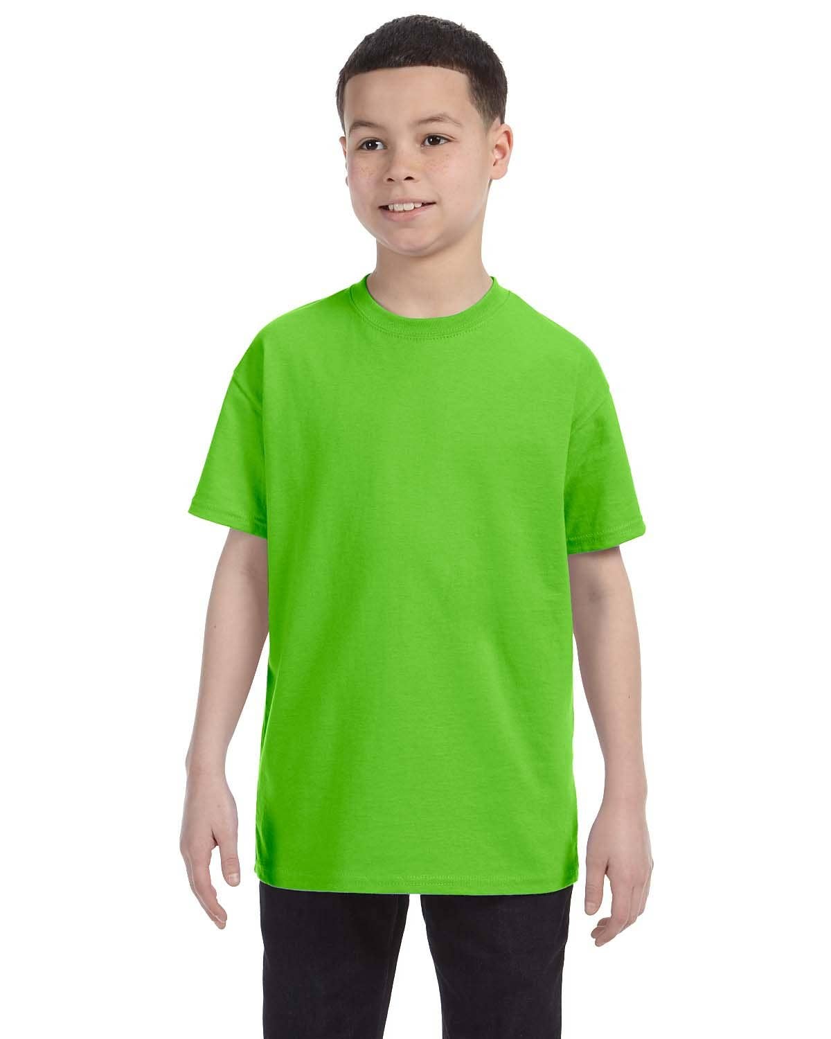 Gildan Youth Heavy Cotton Blank T-Shirt | Kids T Shirt 5000B: LIGHT PINK / S