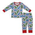 Dinosaur heart long sleeves boys valentine's pajamas