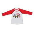 I dig you heart excavator boys valentines shirt