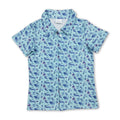 Short sleeves lure fishing kids boys button down shirt