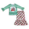 Green Christmas tree ballet kids girls clothing