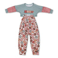 Donut top sleeveless jumpsuit girls valentine's clothes