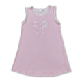 Sleeveless pink plaid bow baby girls summer dresses