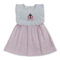 Child of god cross pink plaid girls Easter dresses