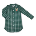Green plaid deer Christmas adult women sleepwear top