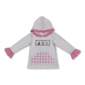 Pink polka dots dog deer fish girls hunting hoodie