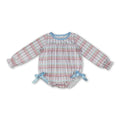 Long sleeves ballet bow baby girls Christmas romper