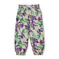 Purple yellow green camo kids Mardi Gras pants