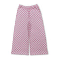 Pink plaid cute kids girls pants