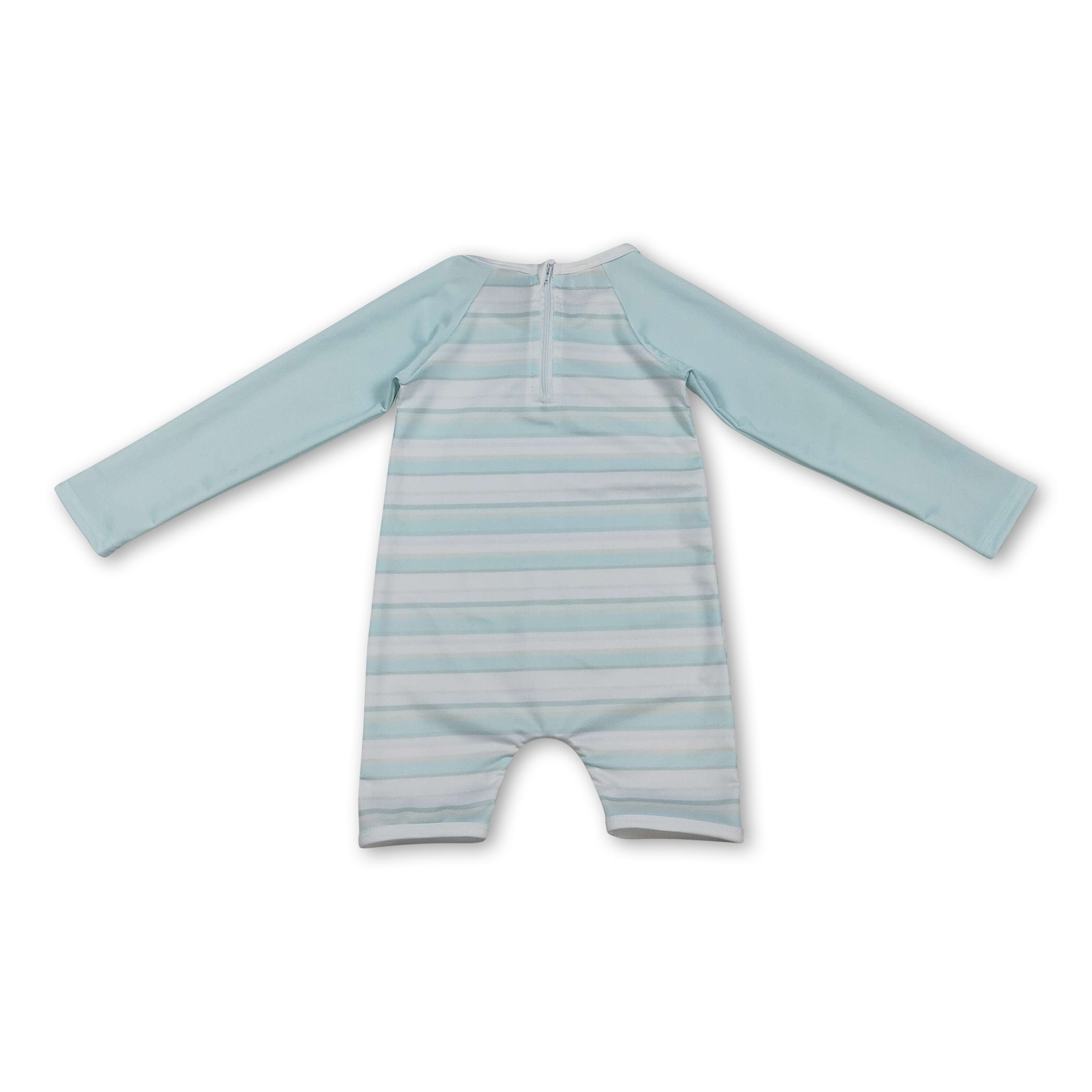 Long sleeves stripe baby boy summer swimsuit