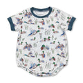 Short sleeves duck baby boys summer romper