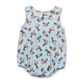 Light blue duck sleeveless baby boys romper