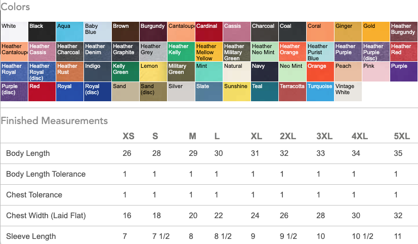 Tultex Fine Jersey Blank T-Shirt 100% Cotton | 202: Baby Blue / 3XL