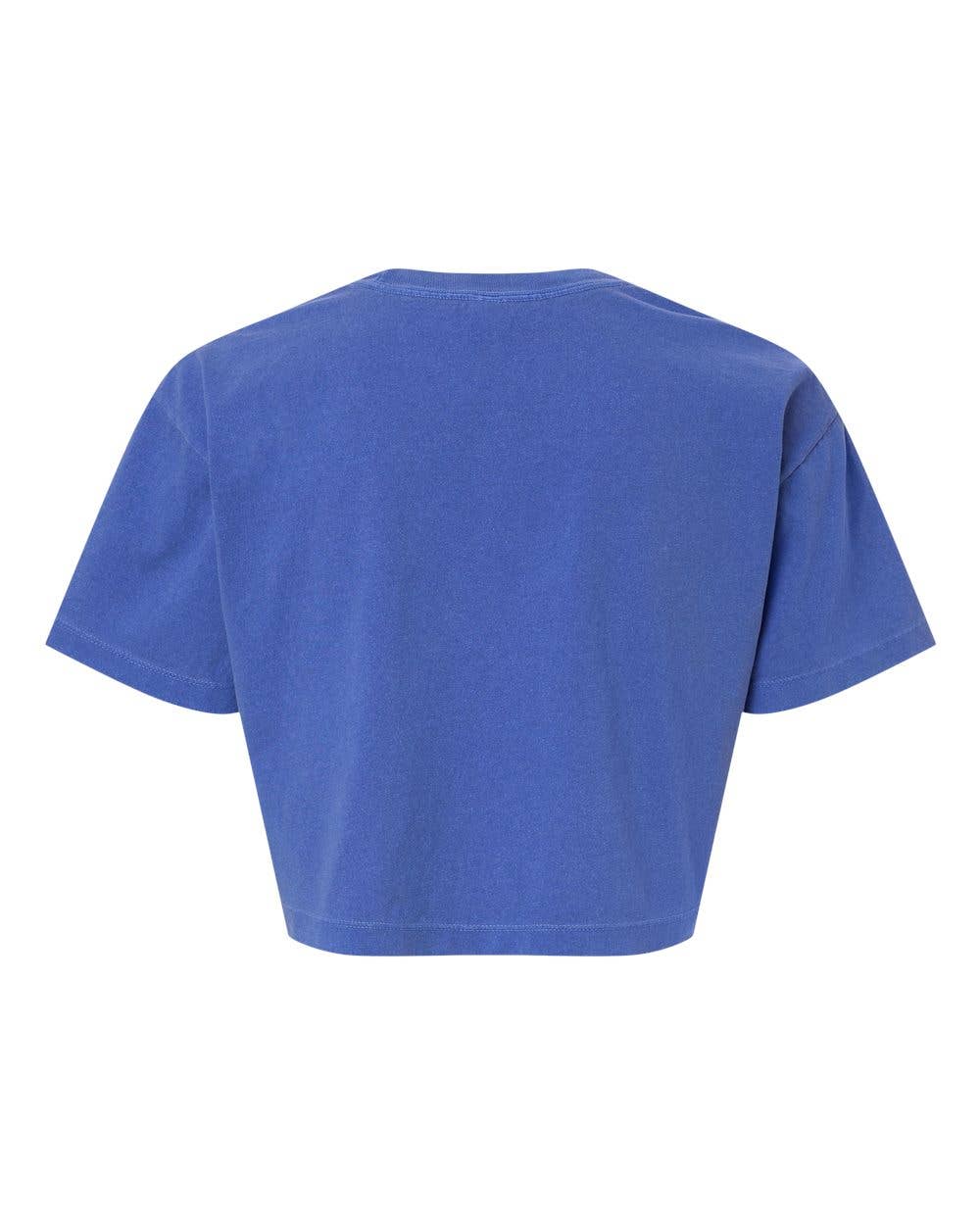 Women's Garment-Dyed Heavyweight Cropped Tee | AA 1302GD: Faded Powder Pink / M