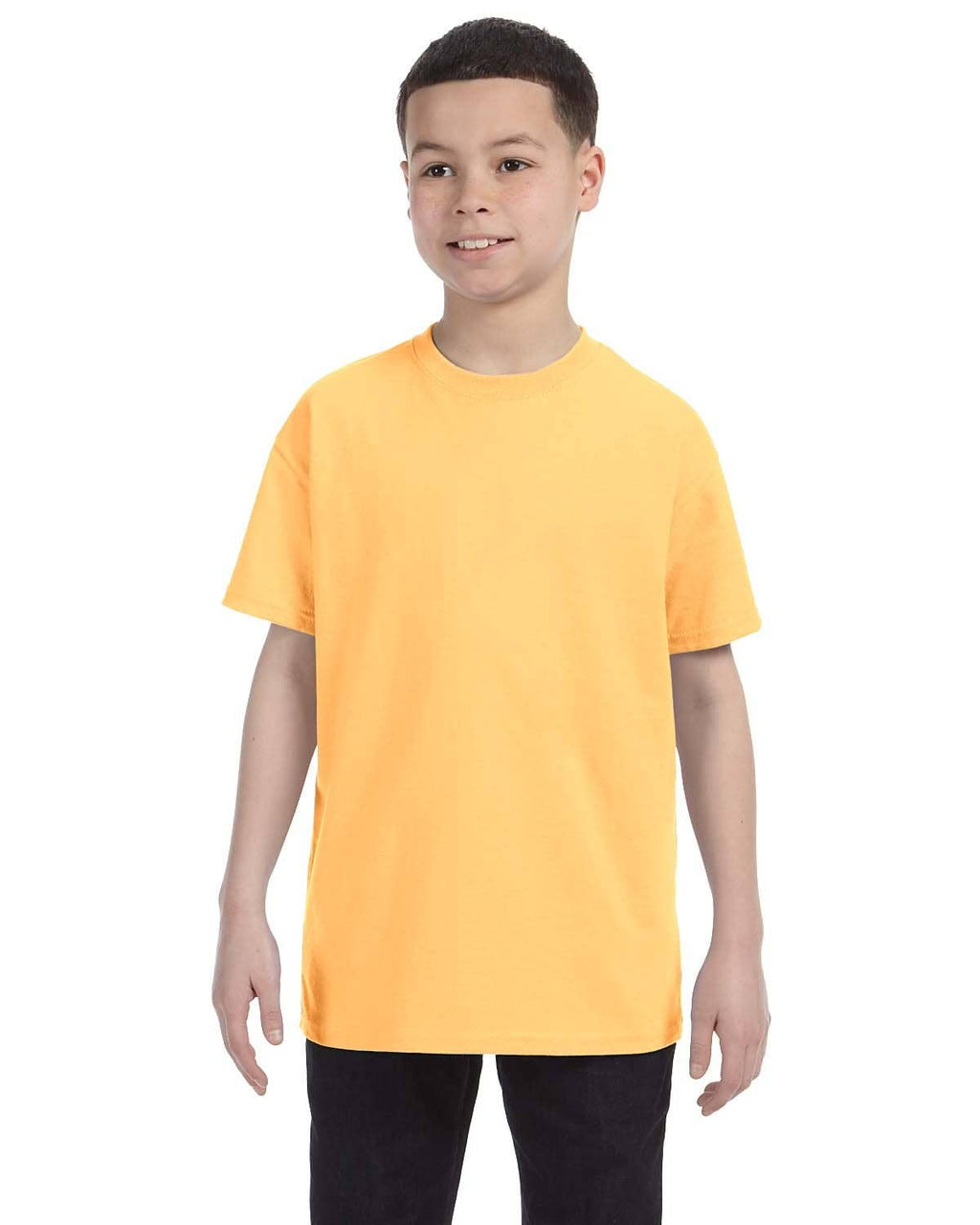 Gildan Youth Heavy Cotton Blank T-Shirt | Kids T Shirt 5000B: LIGHT PINK / L