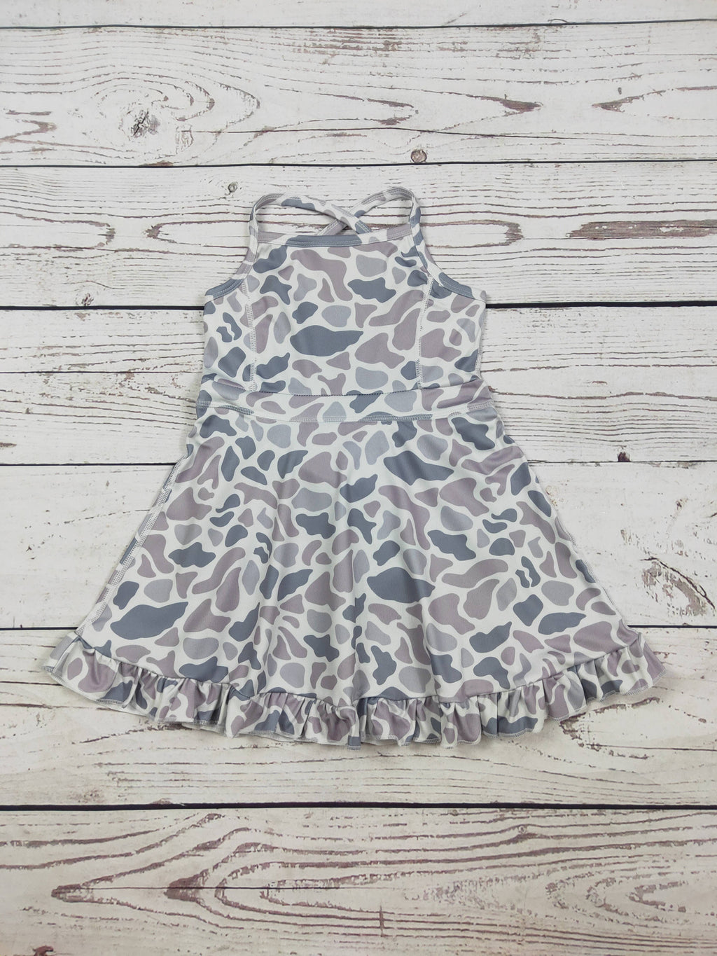 Baby Girls Camouflage Printed Athletic Dresses: 6-12M