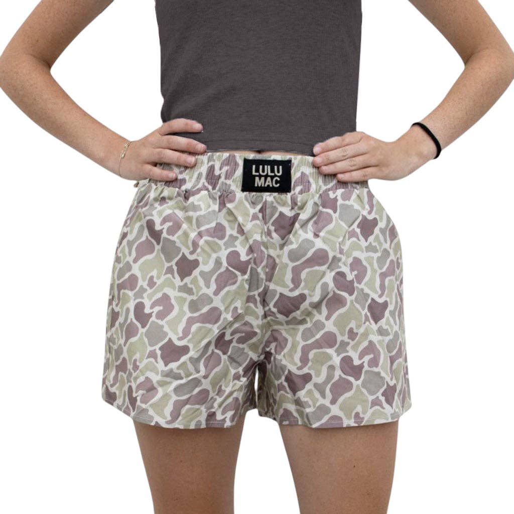 BXCM- LIGHT CAMO BOXER SHORT: GREEN / Medium