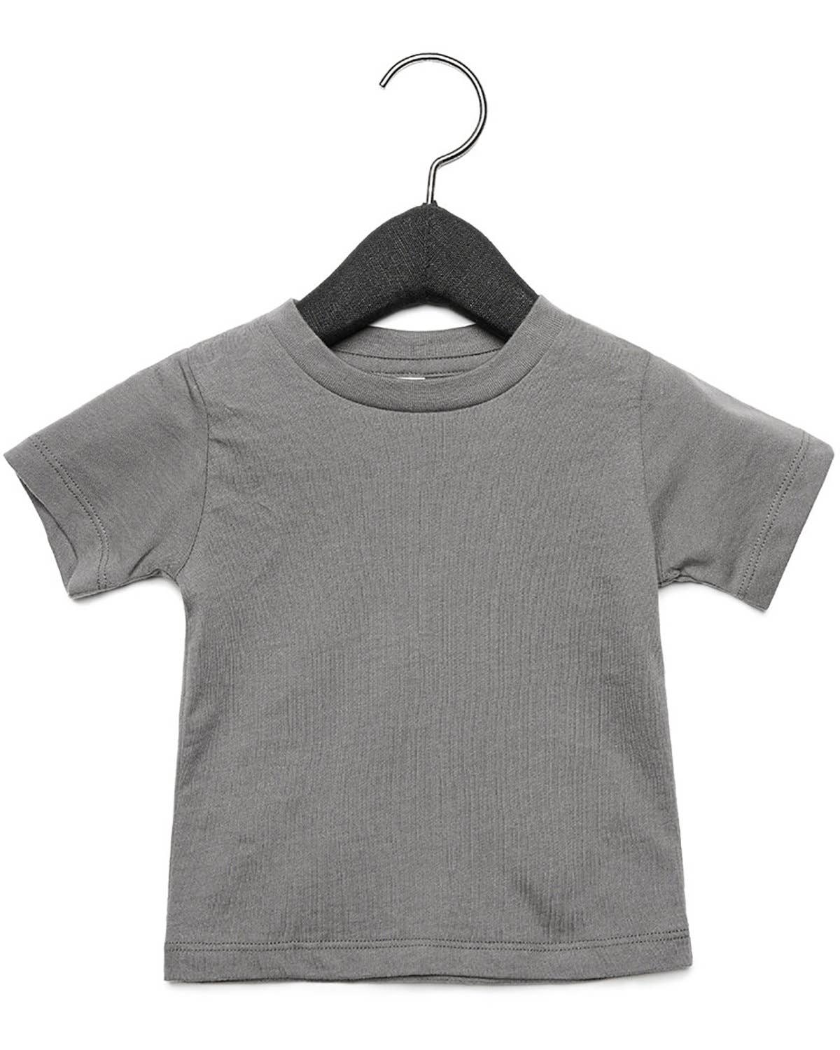 Bella Canvas Infant Jersey Short Sleeve Blank T-Shirt 3001B: ATHLETIC HEATHER / 6-12MOS