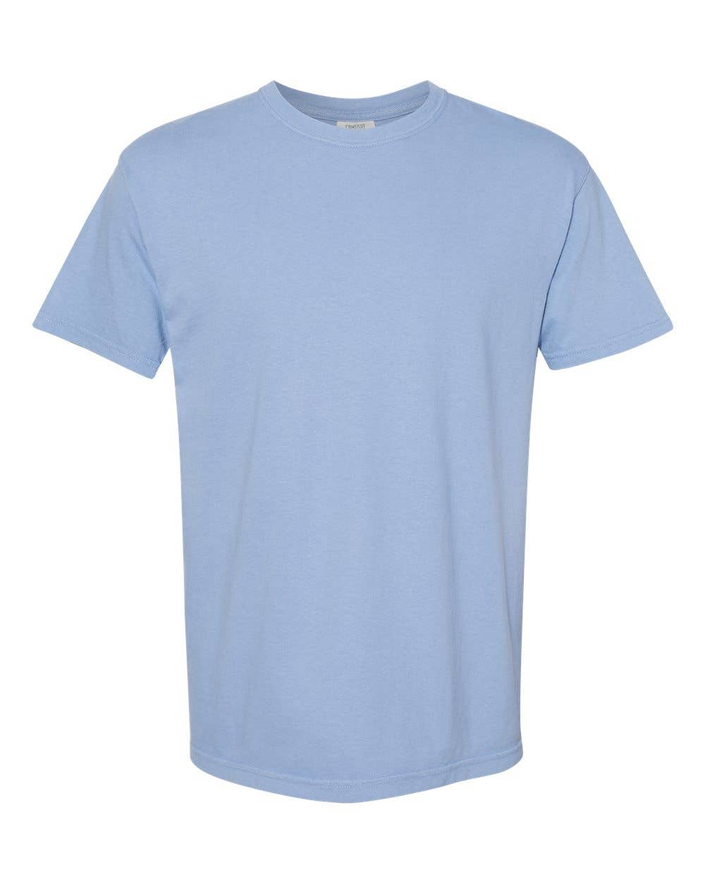 Comfort Colors Shirts, Unisex Heavyweight Tees, LIGHT Colors: Chalky Mint / L