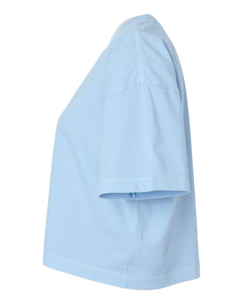 Women's Garment-Dyed Heavyweight Cropped Tee | AA 1302GD: Faded Powder Pink / M