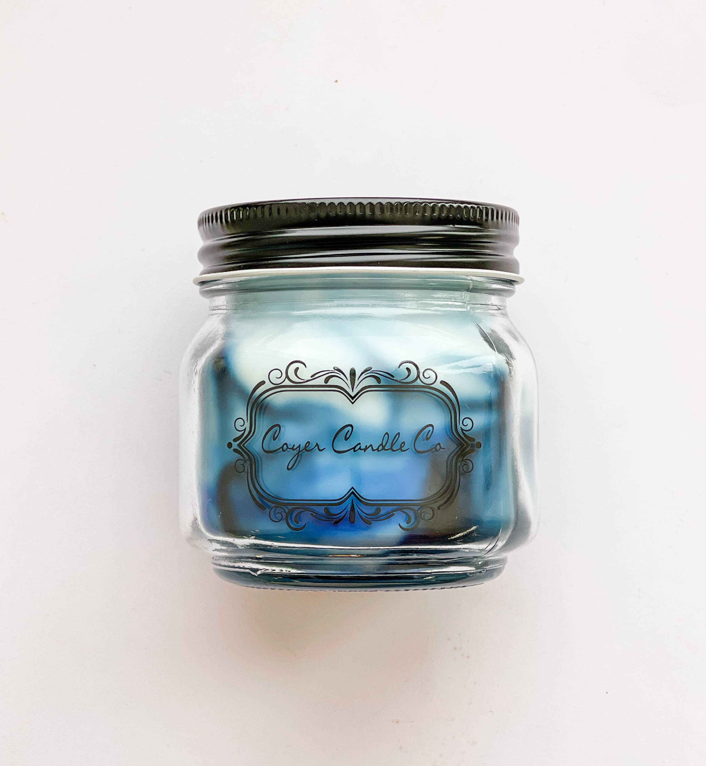 8 oz. Mason Jar Candles - Summer Collection: Need barcode added to warning label / Beach Day
